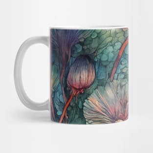 Colourful Painted Flowers Mug